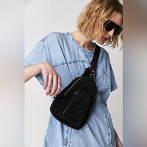 NWT Free People Hudson Suede Sling Bag